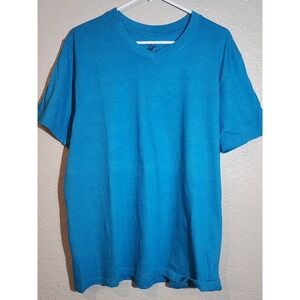 Beverly Hills Polo Club Men's T-Shirt, Size L, V-Neck, Blue, Short Sleeve